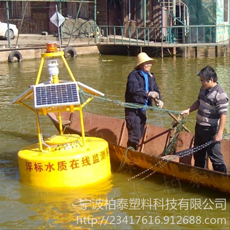 上海24小时水质监测浮体 5孔水质检测仪器浮标图片