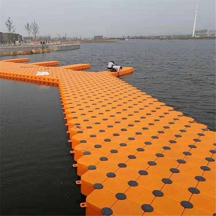 HDPE浮筒水上平台浮体 钓鱼平台 龙舟竞赛码头