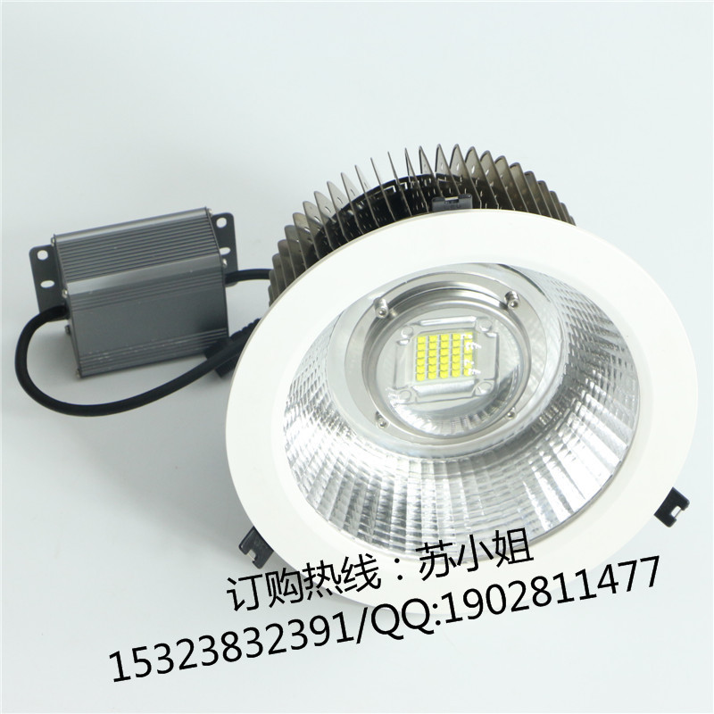 LED8寸嵌入筒灯 80W 277V 正白暖白光 防尘防沙筒灯示例图4