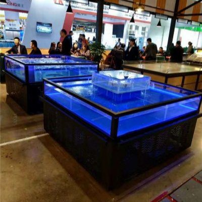 广州洋清水族大型鱼缸制作视频  广州黄埔亚克力鱼缸设计公司  广州大型鱼缸订做公司