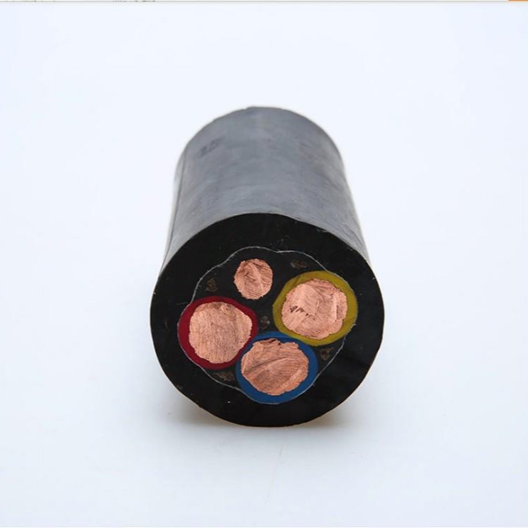 myptj矿用移动橡胶软电缆  YCP-450/750V3x35+1x16屏蔽橡胶软电缆价格
