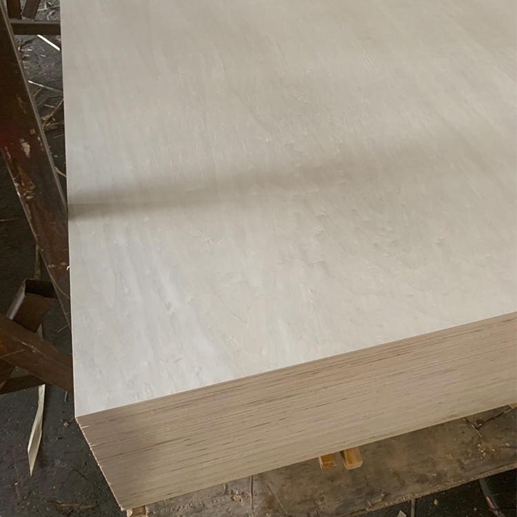 厂家直销户外木板12mm双面漂白杨木胶合板贴面板家具板装饰材料规格定制