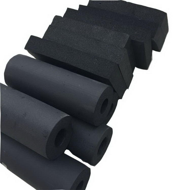 现货供应橡塑保温材料 B2级橡塑管 开口橡塑保温管加工
