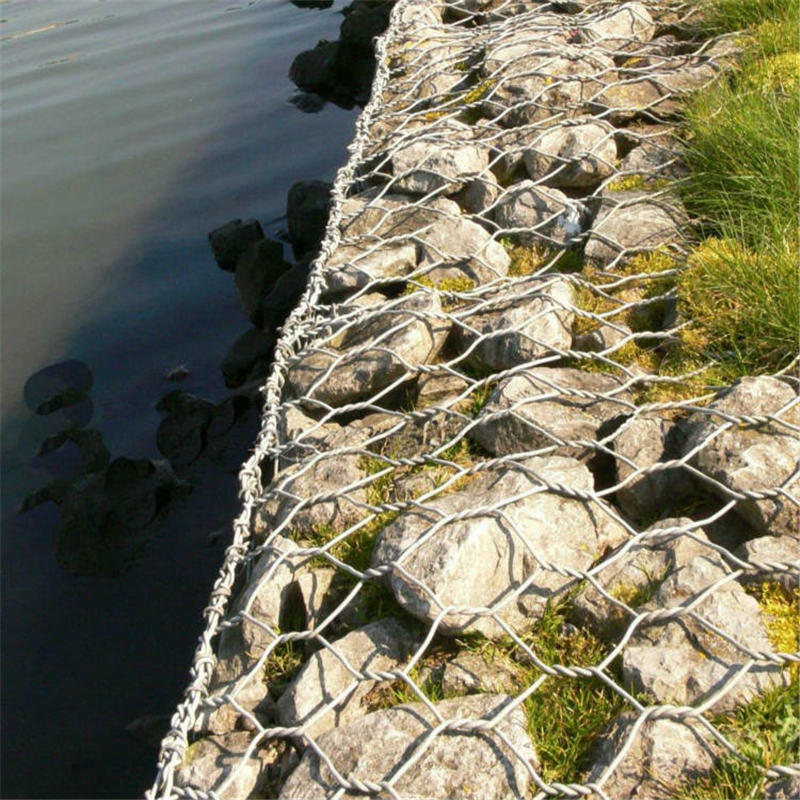 亚奇河道锌铝合金石笼网规格 格宾石笼厂家定做 防洪固堤石笼网