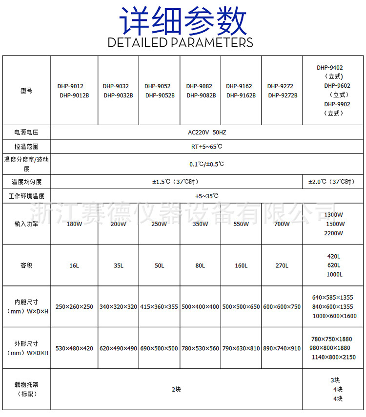上海一恒DHP-9162 电热恒温培养箱恒温干燥箱培养箱示例图2