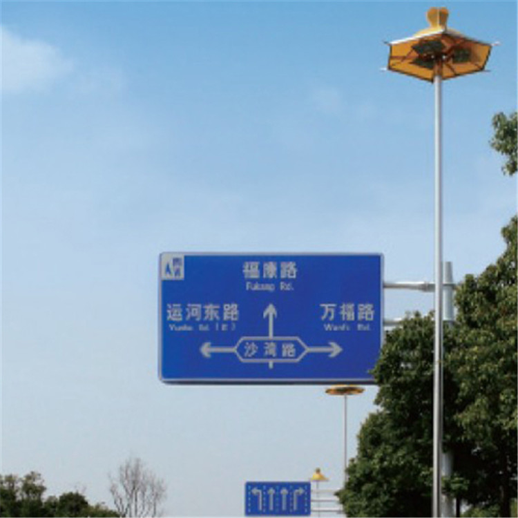 路硕交通 道路指示杆 交通警示杆 道路双悬臂 道路警示杆 交通标志杆厂家