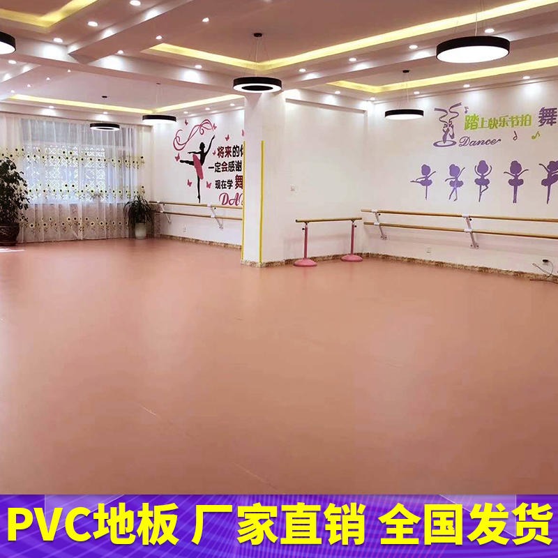 腾方厂家直销 儿童早教防火阻燃塑胶地板 幼儿舞蹈培训PVC地板 耐磨办公室地胶 广东