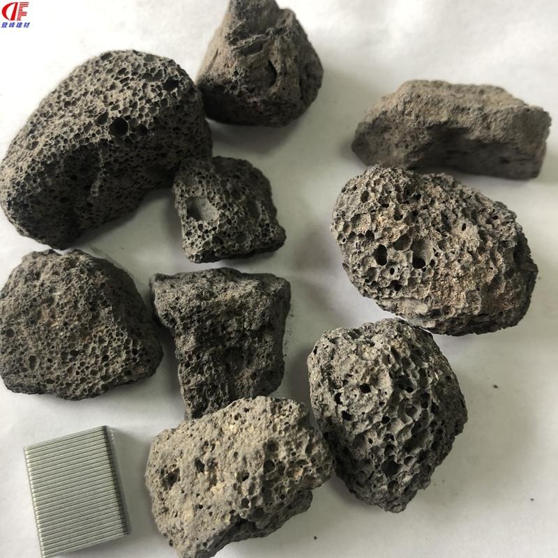 登峰厂家供应   火山石    滤料用火山石 养鱼火山岩 水产用黑色火山岩
