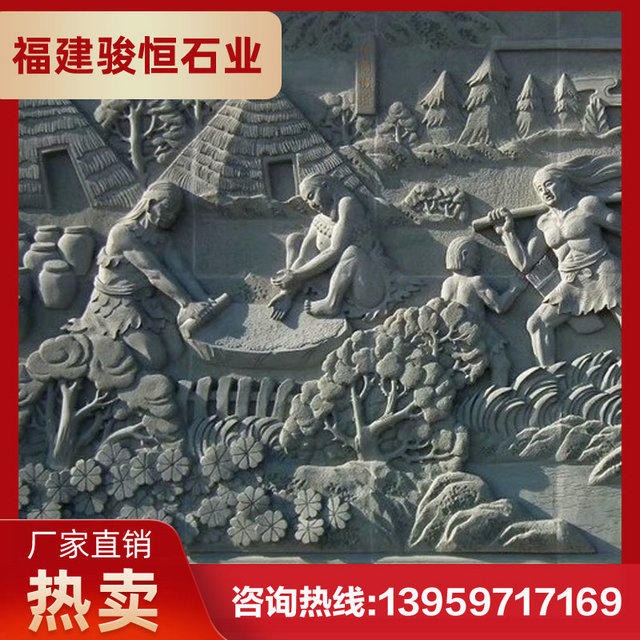 石浮雕雕塑设计 泉州白石材浮雕 寺庙浮雕