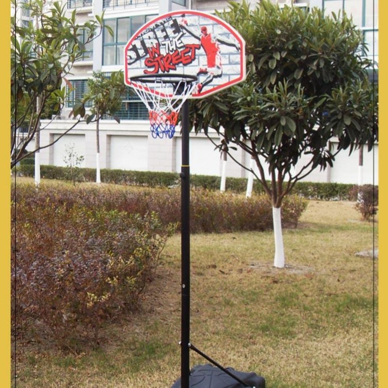 蓝鲸固定式篮球架 天津可升降篮球架 手动篮球架 广场小区篮球架