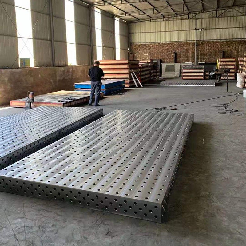 铸铁平板 三维焊接平台 定位多孔柔性工作台 出售 t型槽拼装焊接平板
