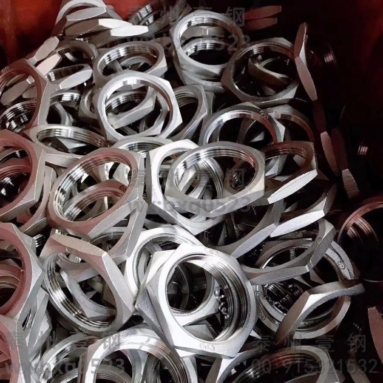 304不锈钢圆螺母止退圆形锁紧螺母 不锈钢薄形螺母螺帽厂家