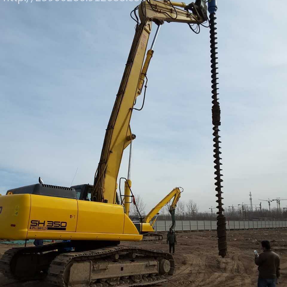60挖机改装打桩机 高速护栏光伏 高速护栏打孔 液压潜孔钻机