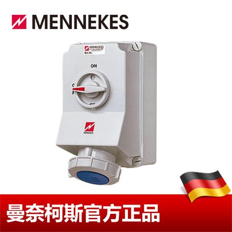 工业插座 MENNEKES/曼奈柯斯 机械联锁插座 货号 5911A 63A 3P 6H 230V IP67 德国进口