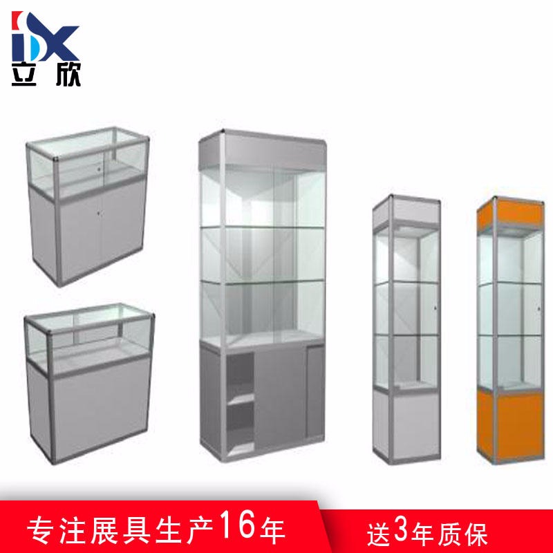 展览柜子 眼镜展示柜定制 商品精品玻璃折叠展柜价格 八棱柱展柜尺寸