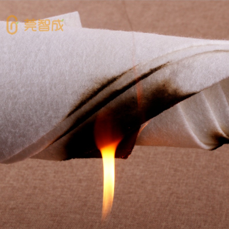 广东阻燃针刺棉厂家 电热毯填充材料 阻燃纤维混纺 阻燃针棉2天打样图片