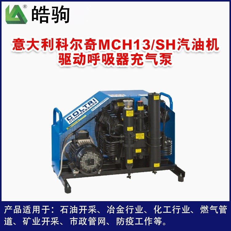 MCH13潜水型空气压缩机 潜水气瓶专用空气充气泵 充呼吸器的充气泵 皓驹