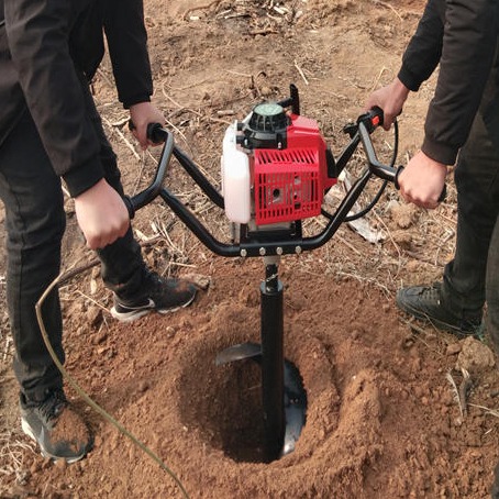 捷亚升级版果树施肥打窝机速度可控   植树挖坑机螺旋挖土坑  前置手扶刨树坑机单人操作
