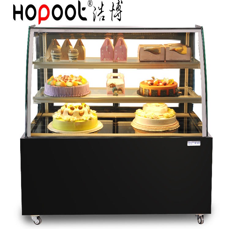 圆弧蛋糕展示柜 冰科圆弧蛋糕展示柜 风冷除雾展示柜食品保湿冷藏柜水果保鲜柜图片