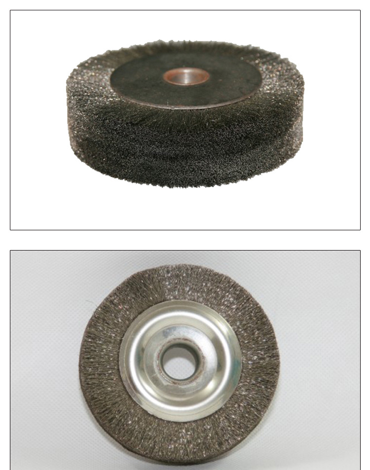 厂家直销 曲丝碗型钢丝刷 抛光打磨用钢丝轮 镀铜曲丝钢丝刷示例图7