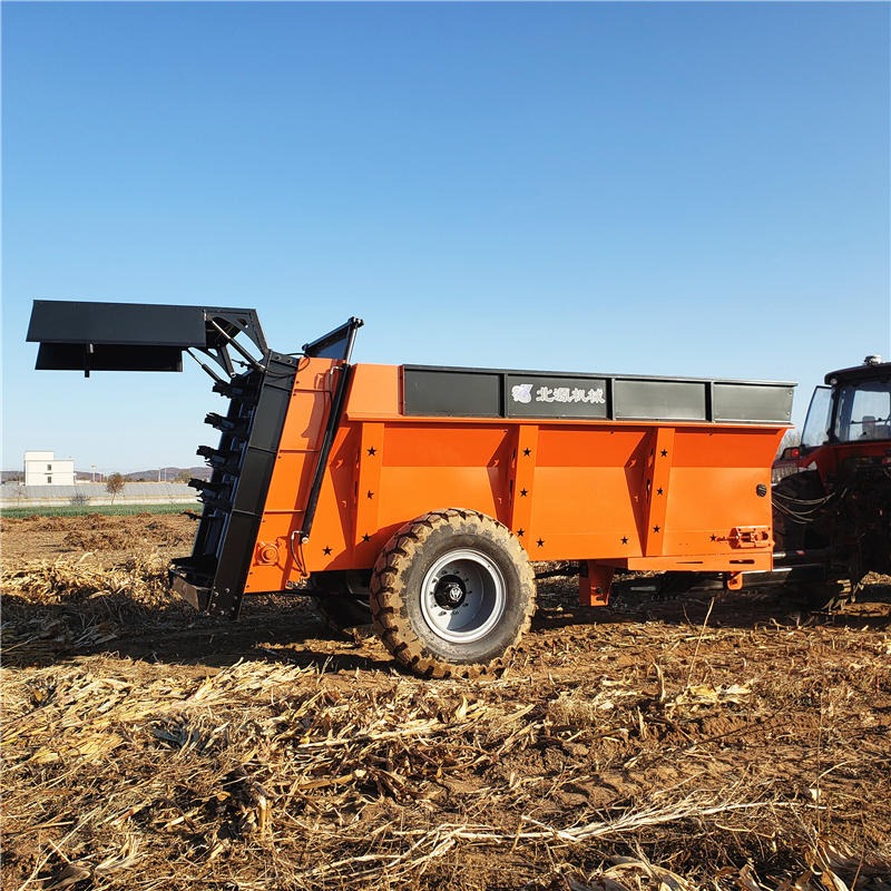 吉林厂家生产撒粪机  有机肥扬粪机 牵引式10方撒粪车