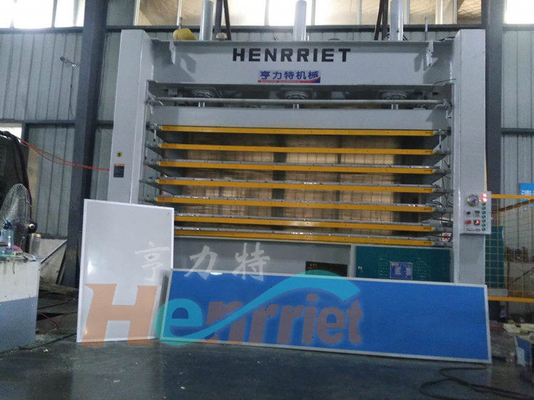佛山亨力特专业生产聚氨脂发泡板6层3.2米x1.4米液压式非标层压机
