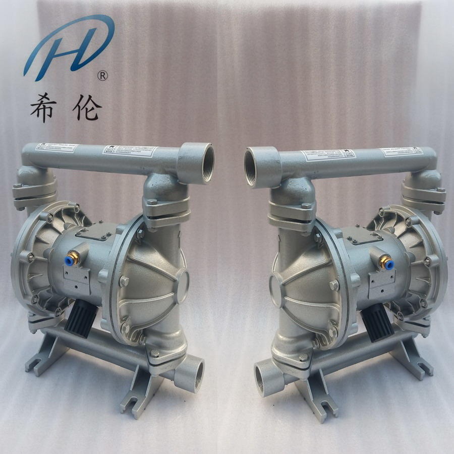 希伦  QBK-40  气动双隔膜泵   铝合金气动双隔膜泵  qbk气动双隔膜泵图片