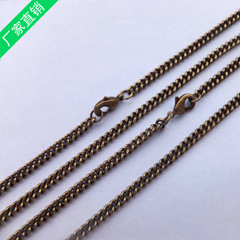 厂家生产供应青古铜扭链 饰品工艺品装饰链条批发长度定做示例图5