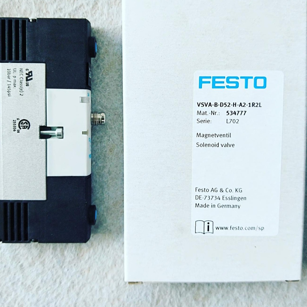 德国FESTO/费斯托VUVG-LK10-B52-T-M5-U-1H2L-W3-S电磁阀特价