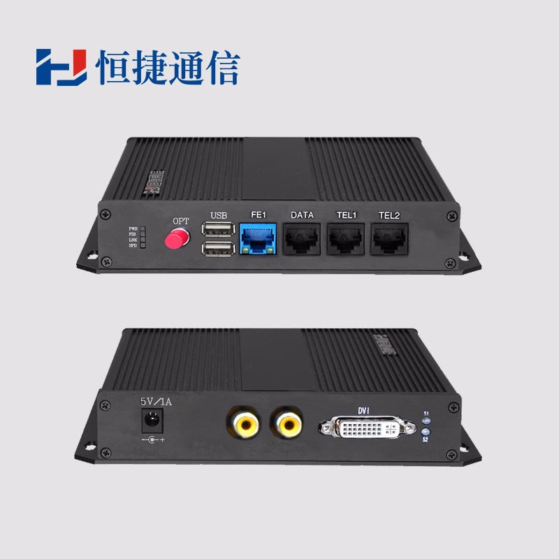 恒捷  HJ-GAN-KVM01H高清视频光端机   1路HDMI鼠标键盘   桌面式