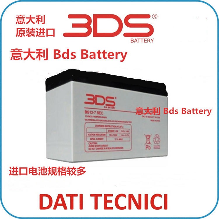 原装意大利3DS蓄电池BS12-17精密仪器设备UPS不间断电源12V17AH进口