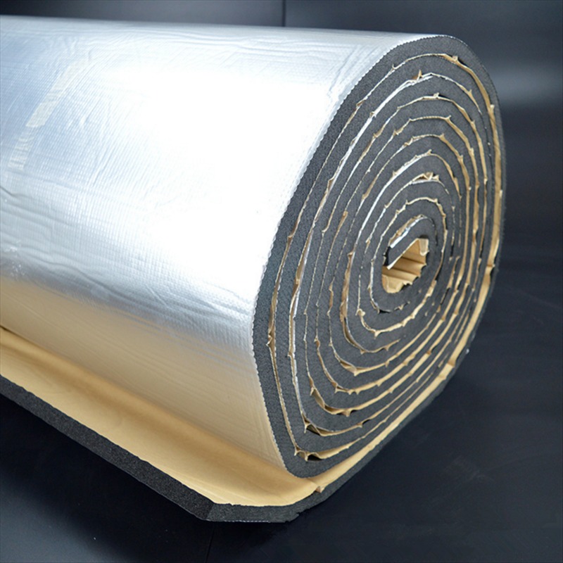 厂家直销 不干胶橡塑板 铝箔自粘橡塑板 乾高节能科技