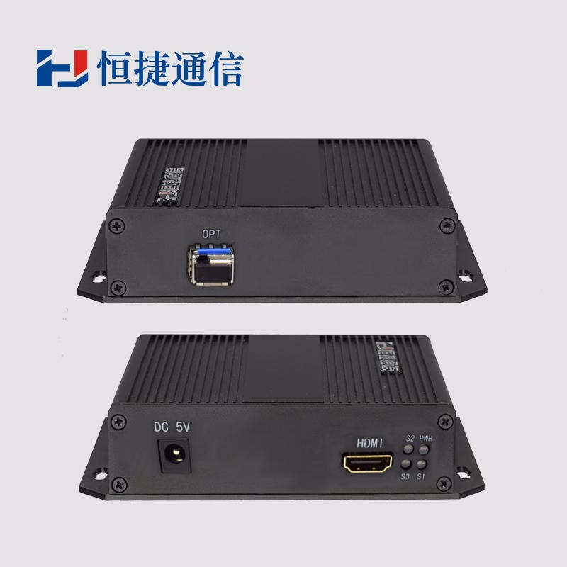 恒捷通信  HJ-GAN-DVI 01 高清视频光端机 DVI 延长器收发器 光纤传1路DVI 1080P非压缩无延时