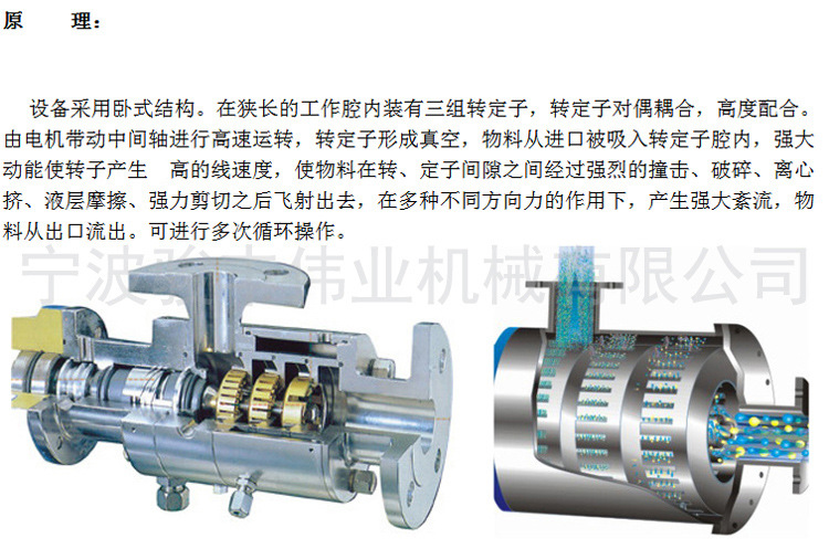 SRH3-60卫生级高速剪切泵 4KW管线式高剪切三级乳化泵 多级乳化泵示例图8