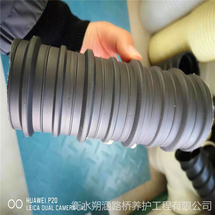 朔涵 波纹管HDPE双壁波纹管 塑料排水管 DN600pe波纹排水排污管图片