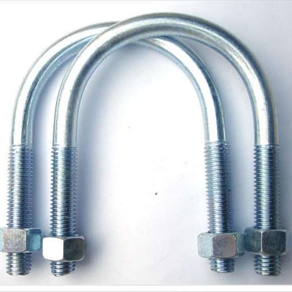友瑞牌碳钢U型管夹 HG/T21629-1999标准管夹 A1-1型碳钢镀锌管夹图片