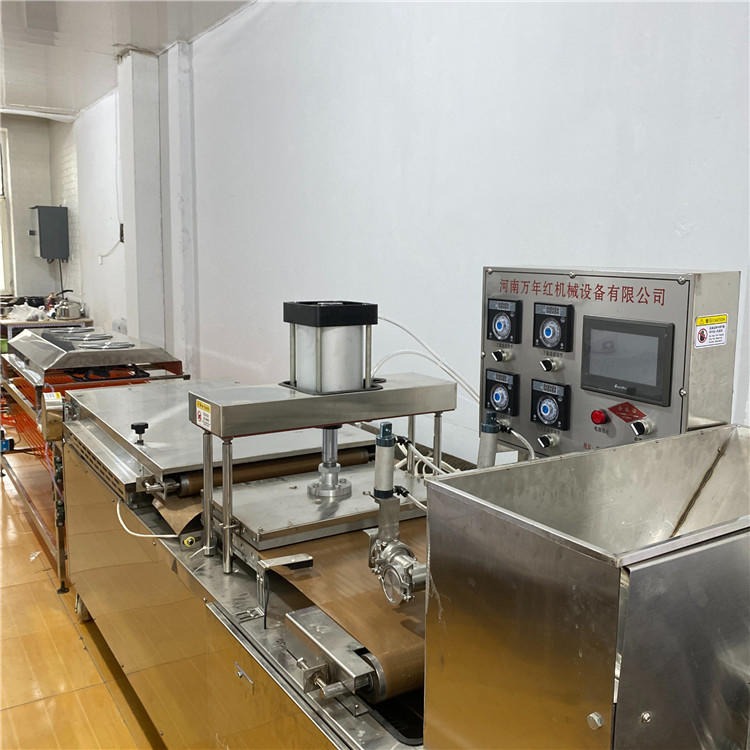 全自动烙馍机 双面单饼机 薄饼机 烤鸭饼机 万年红TL450型