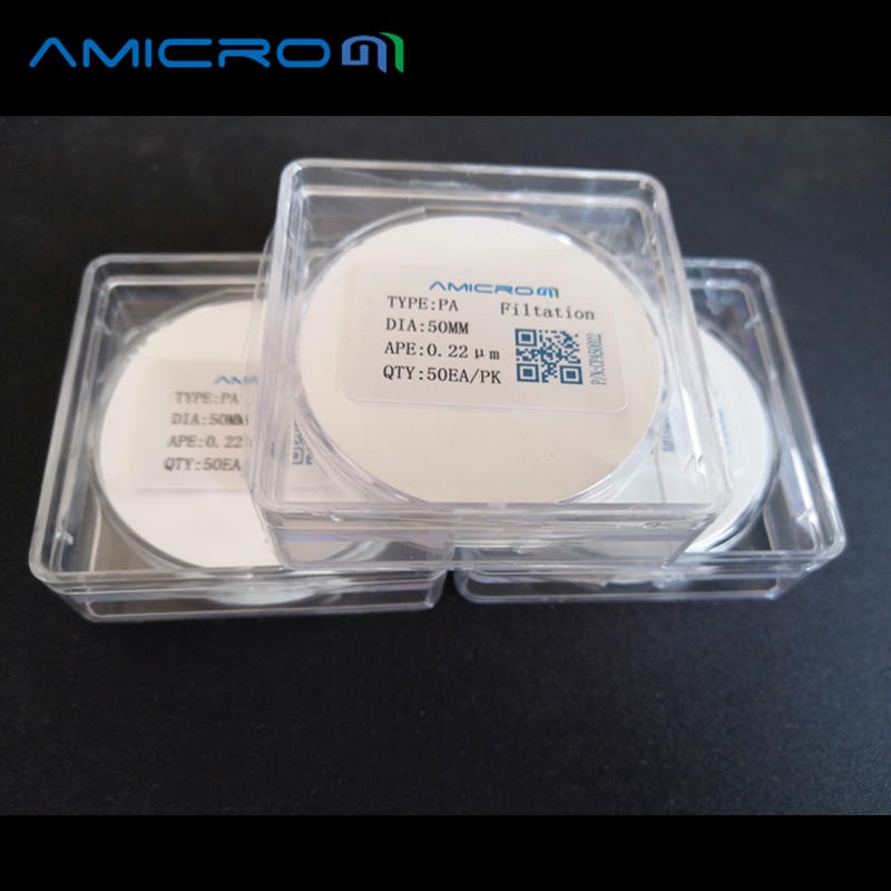 Amicrom尼龙PA有机系微孔滤膜 液相溶剂过滤杂质膜13mm 0.65um 100张/盒 CPA13065图片