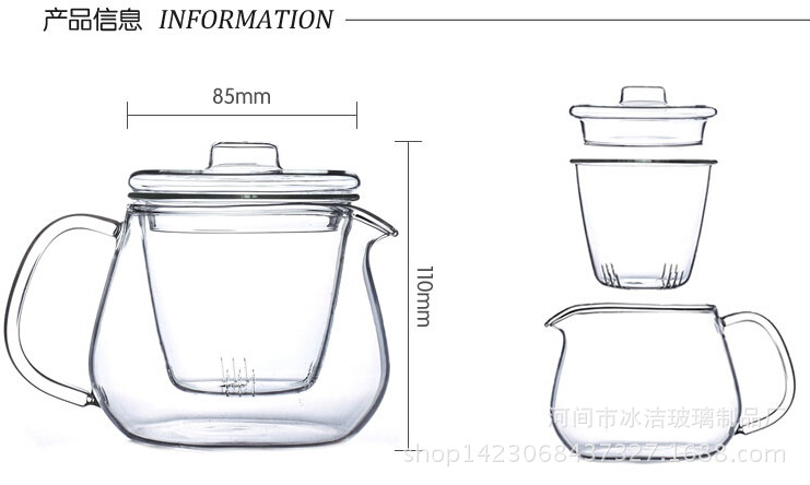 批发供应耐高温玻璃如意壶企鹅壶、高硼硅玻璃泡茶壶企鹅茶壶示例图9