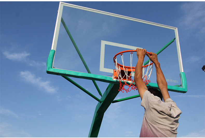 成本价促销 移动篮球架 篮球架 户外 小型篮球架 篮框 玻璃篮板示例图6