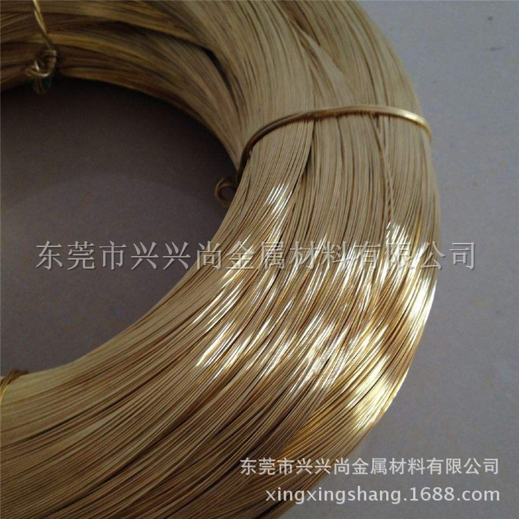 厂家直销精密黄铜线0.1,0.15,0.2半硬黄铜线 黄铜圆线生产商