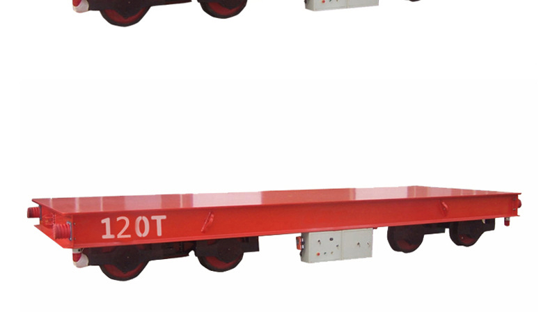厂家直销 120T大吨位重物运输搬运工具车电动平板车 装卸方便示例图4