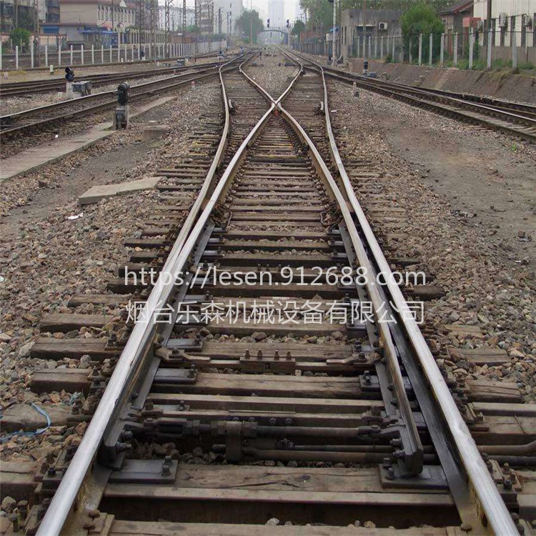 晋城多轨型铁路道岔厂家定做 600轨距左开道岔向左边行驶图片