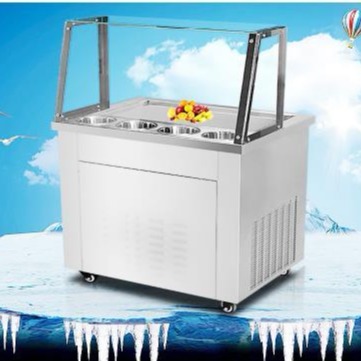 浩博炒冰机 商用炒酸奶机 炒奶果机 圆平单锅雪花酪泰式炒冰淇淋卷机图片