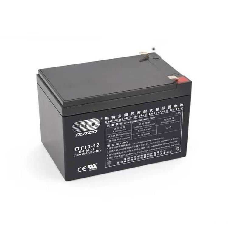 OUTDO蓄电池OT10-12奥特多蓄电池 12V10AH应急照明 安防监控系统