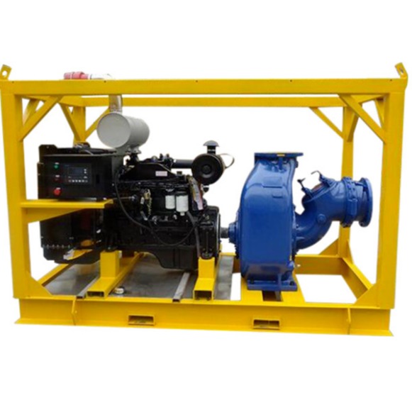 康明斯动力柴油机自吸泵  SP-10型移动拖车水泵  康明斯柴油机排涝移动泵车图片