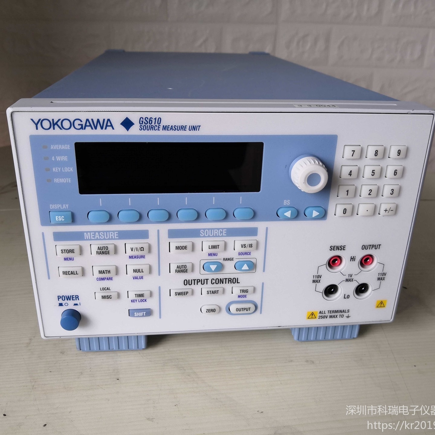 回收/出售/维修 横河Yokogawa GS610 信号源测量单元 降价出售