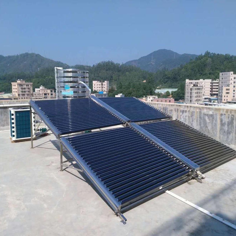恺阳 工厂直销太阳能热水工程集热联箱 50管横插式太阳能集热器 25管真空管