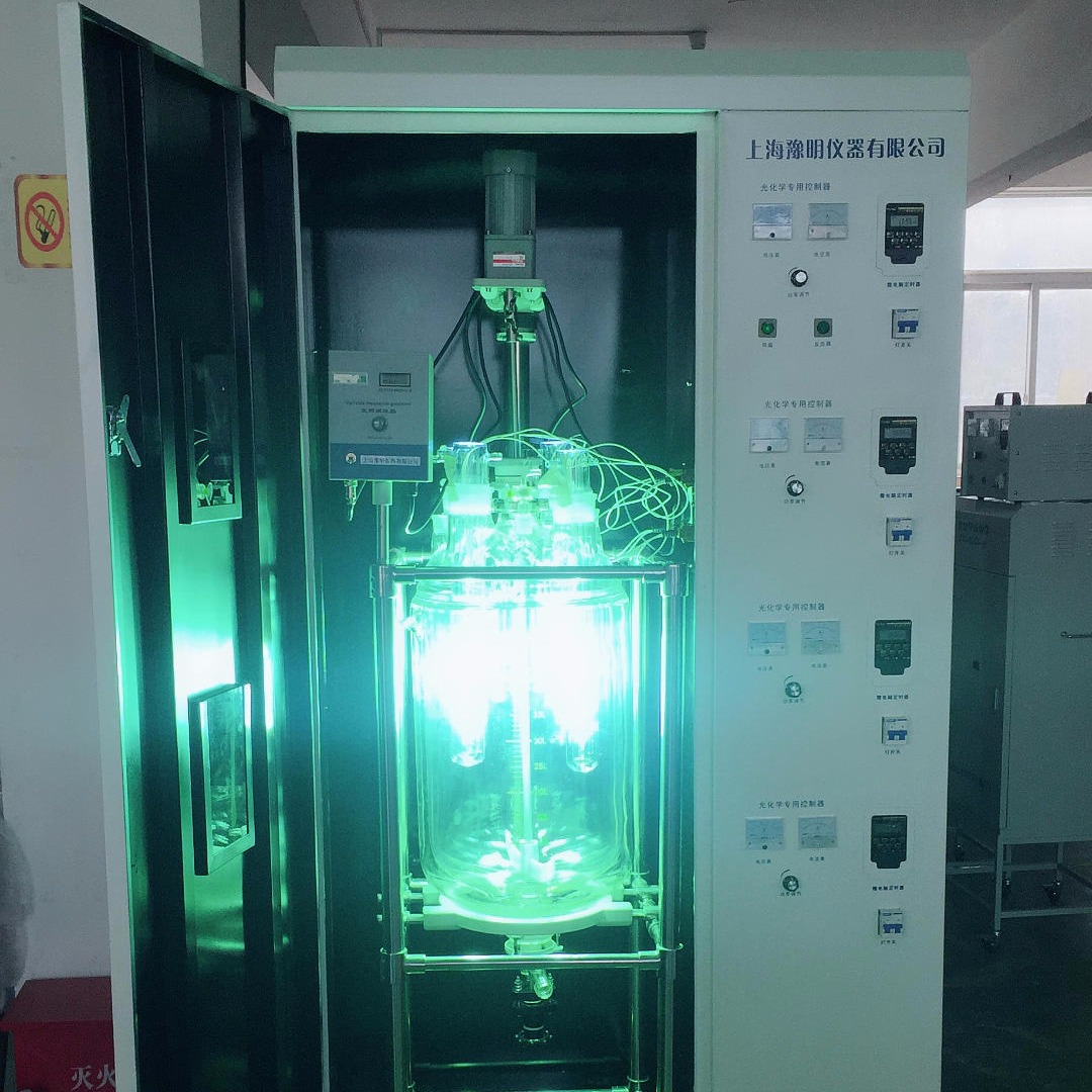 上海豫明YM-GHX-10L大容量光催化反应器、数显光化学反应器、光化学反应仪 光化学反应装置