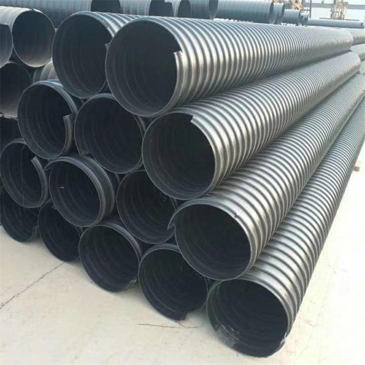 HDPE钢带增强管 聚乙烯 大口径排污管 螺旋管（HDPE钢带管）    畅通塑业